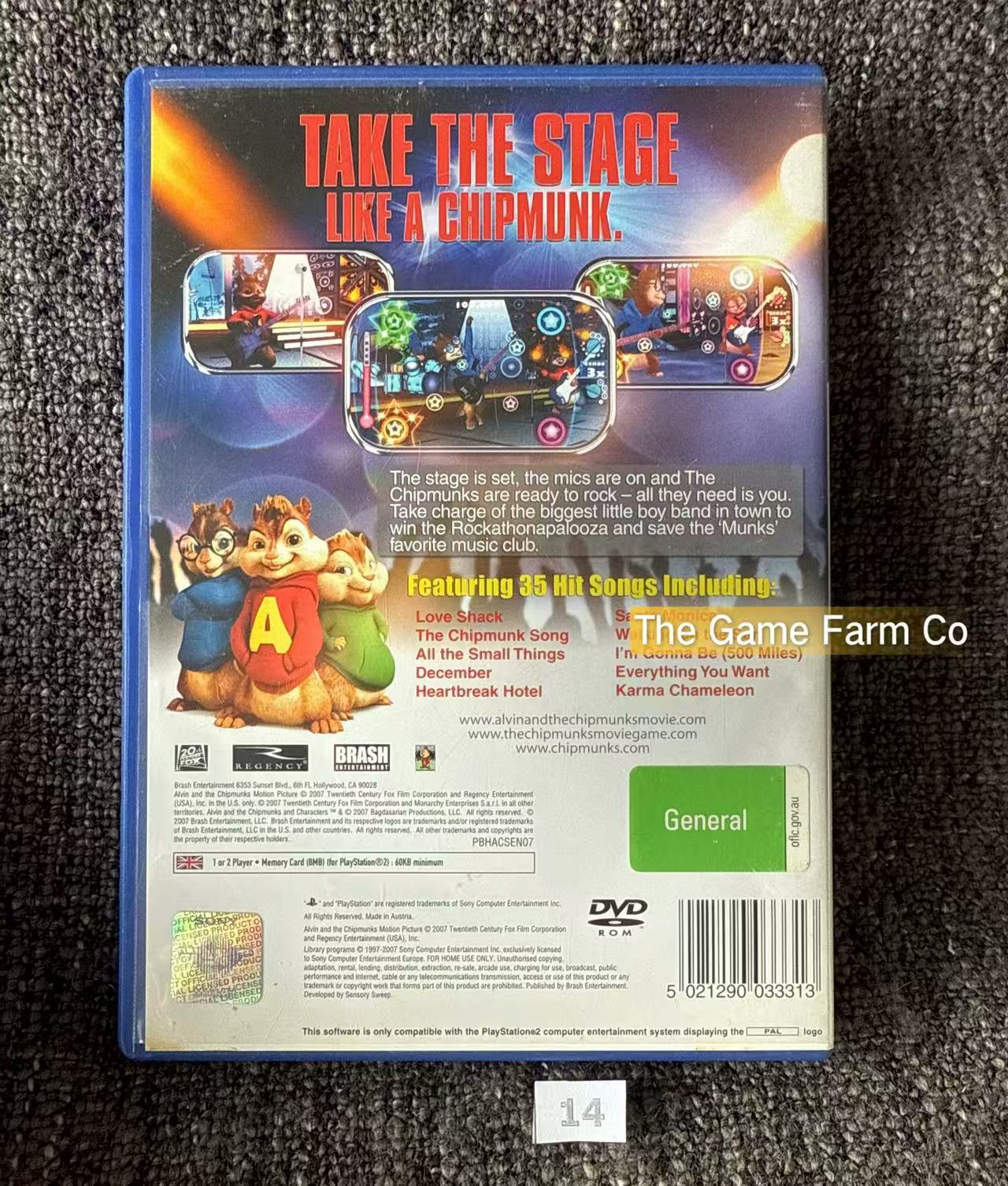 Alvin And The Chipmunks Game- Sony PlayStation 2 (PS2)