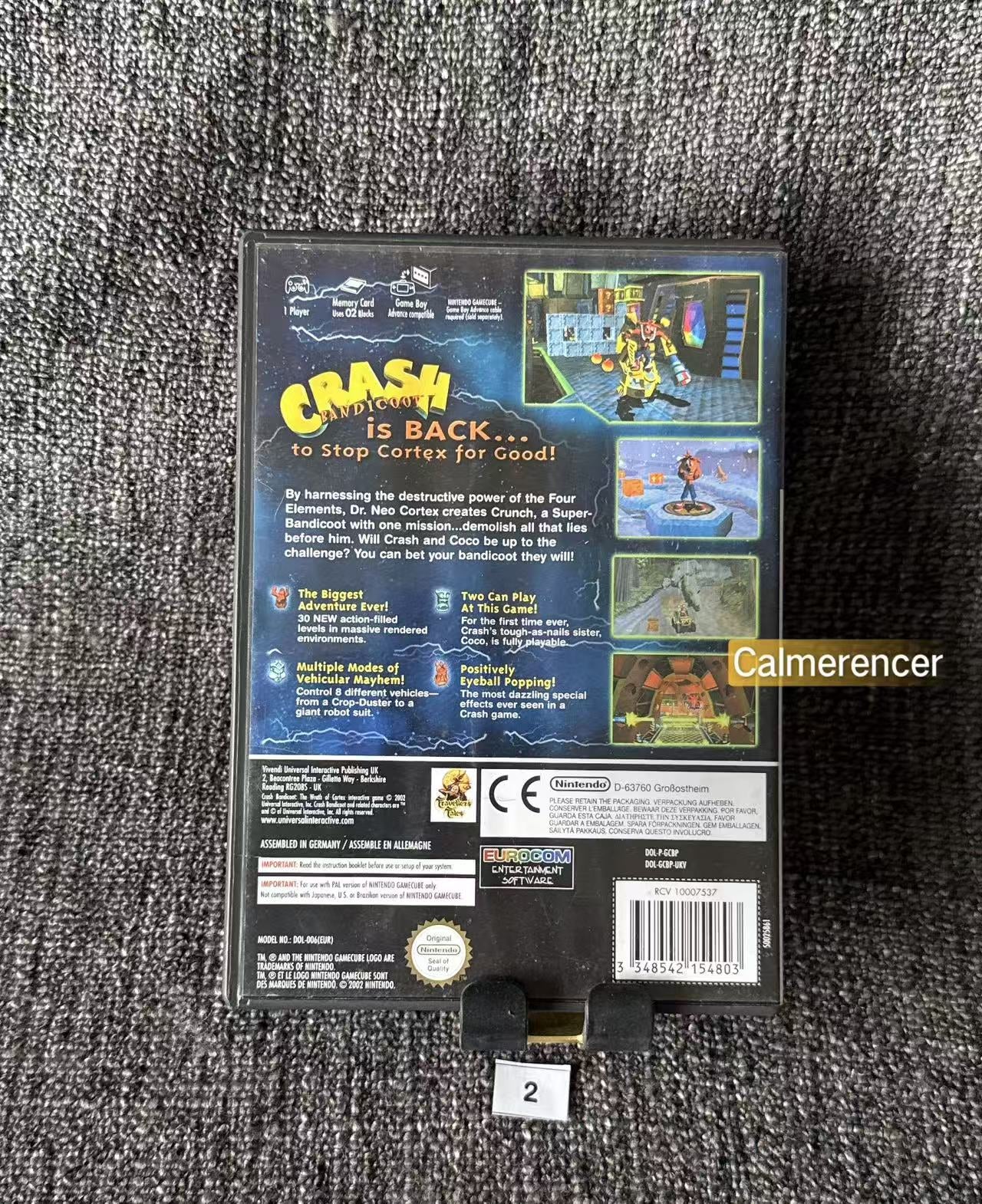 Crash Bandicoot The Wrath Of The Cortex Game - Nintendo Gamecube - Pal Version