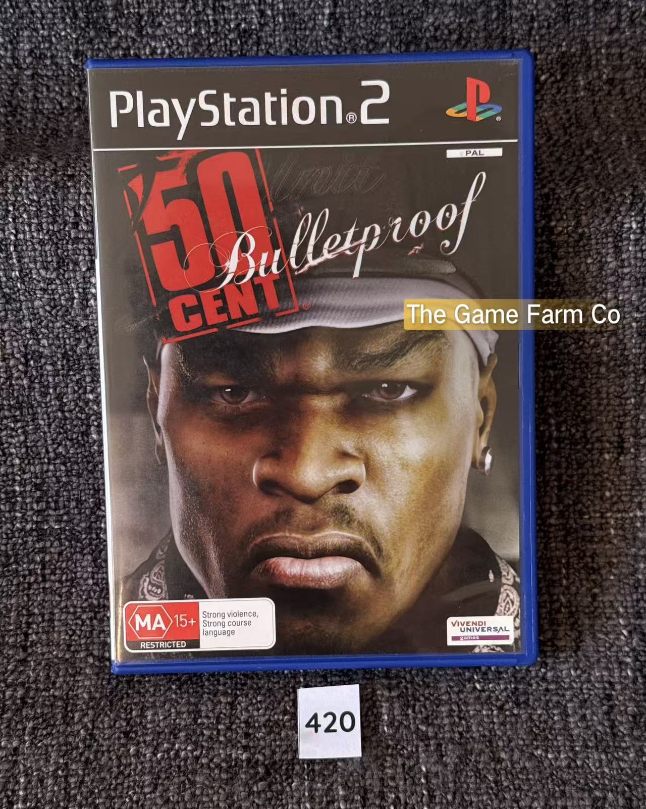 50 Cent Bulletproof PS2 Physical Game CIB PAL Tested Used