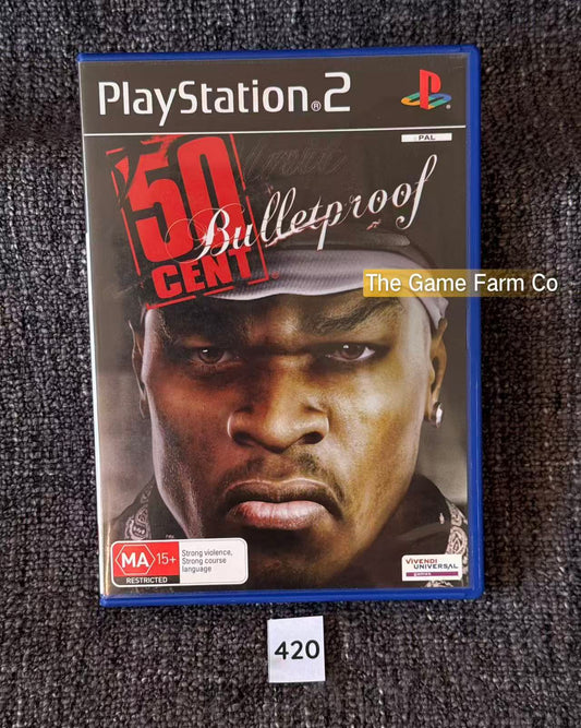 50 Cent Bulletproof PS2 Physical Game CIB PAL Tested Used