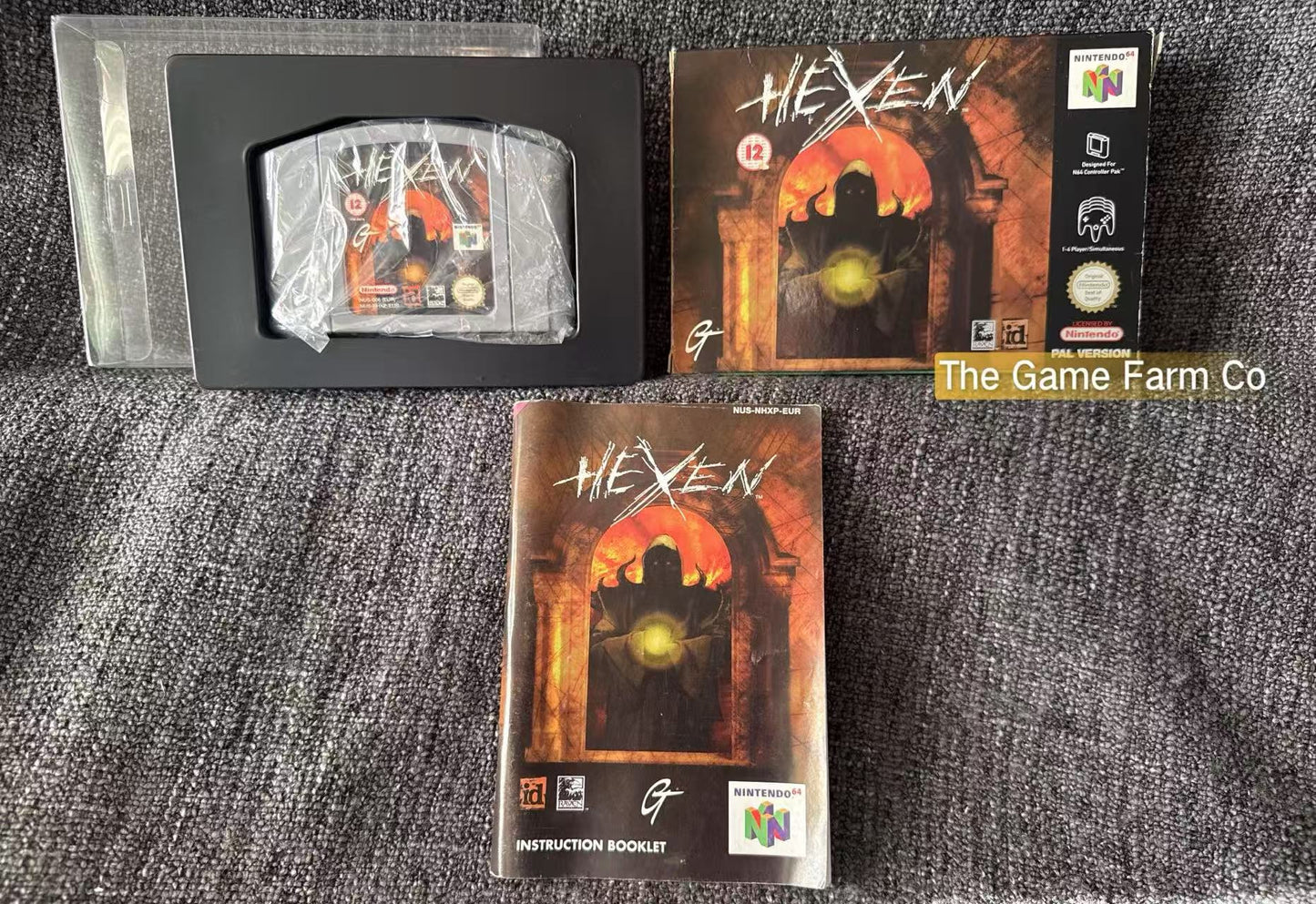 Hexen Game Boxed - Nintendo 64 / N64 - Pal Version