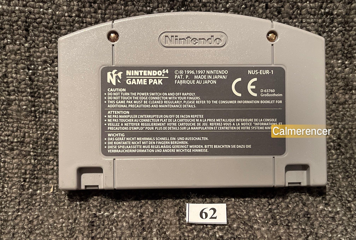 Hardcore ECW Revolution Wrestling - Nintendo 64 / N64 - Pal Version