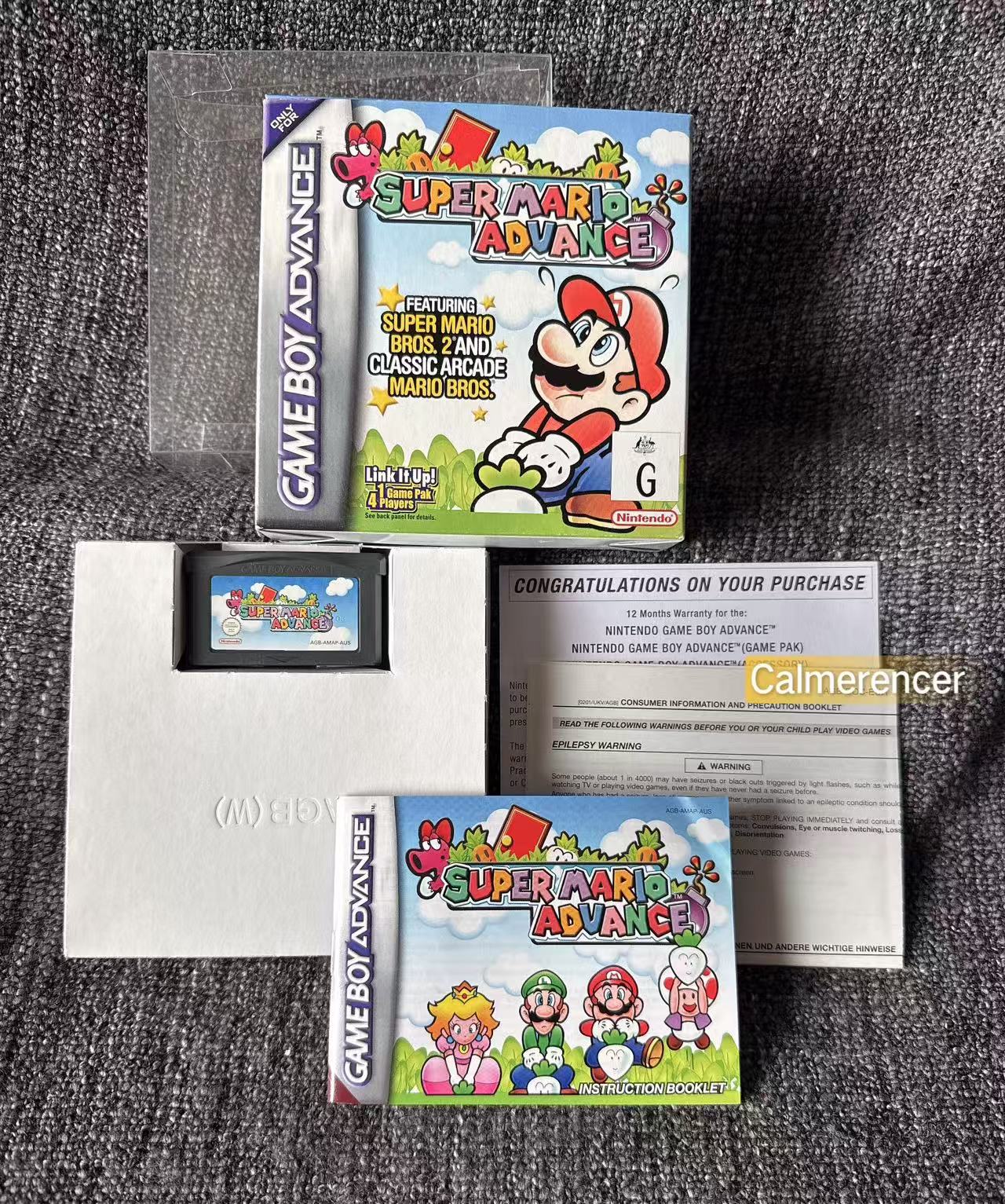 Super Mario Advance Boxed Game -Nintendo Gameboy Advance GBA - Pal Version