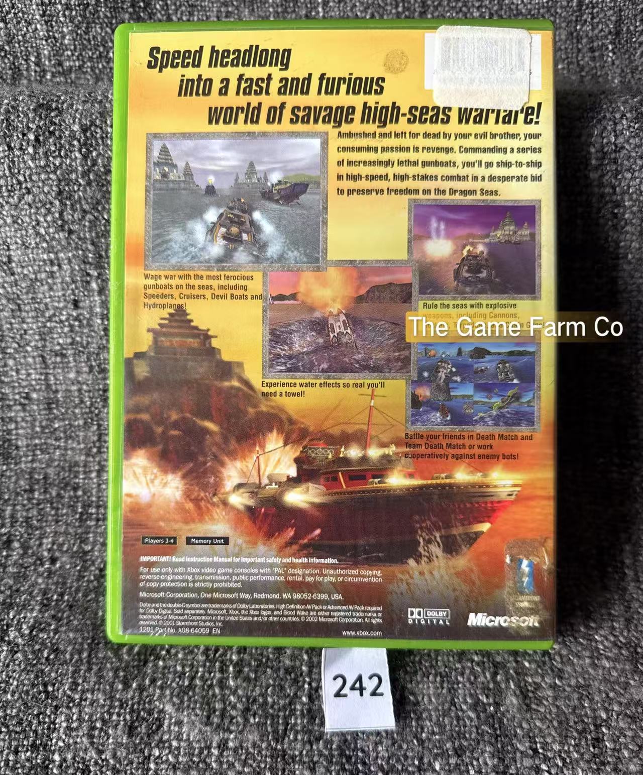 Blood Wake Game Microsoft Xbox Original