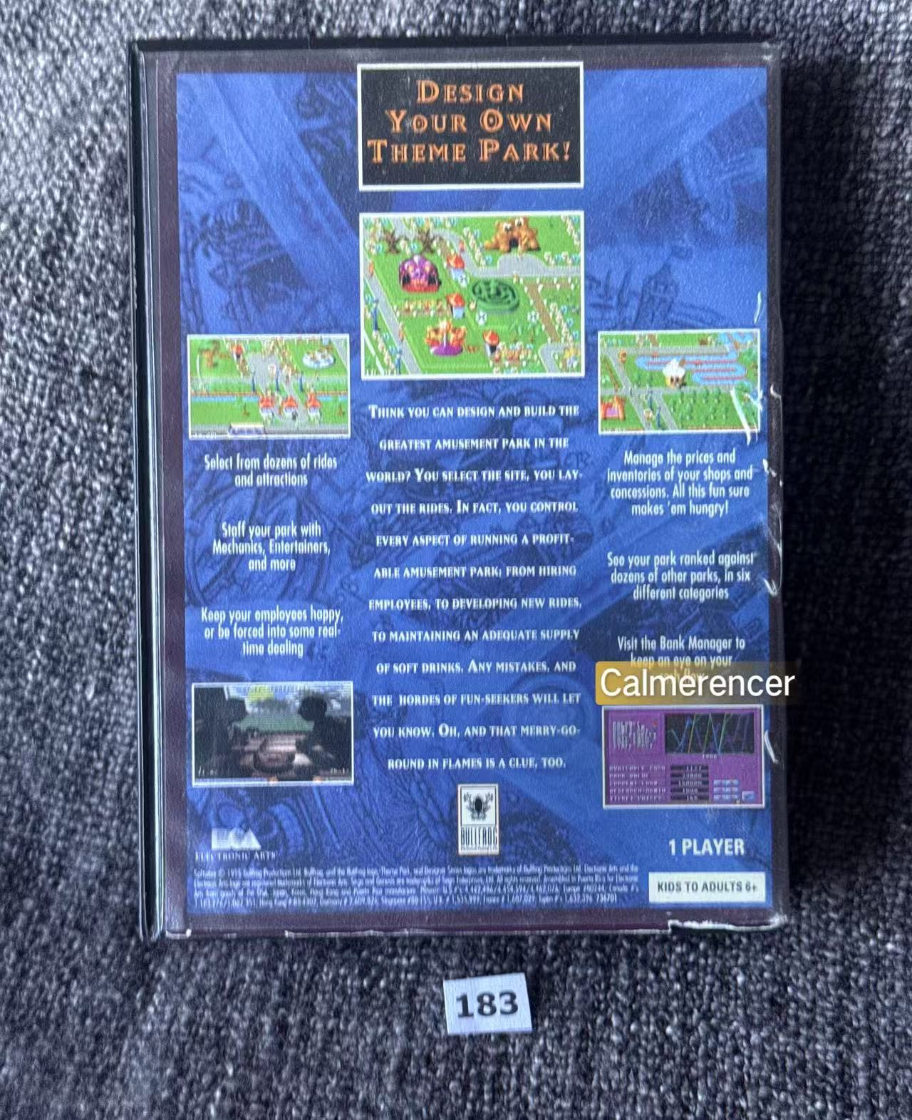 Theme Park  - Game - Sega Mega Drive /Genesis