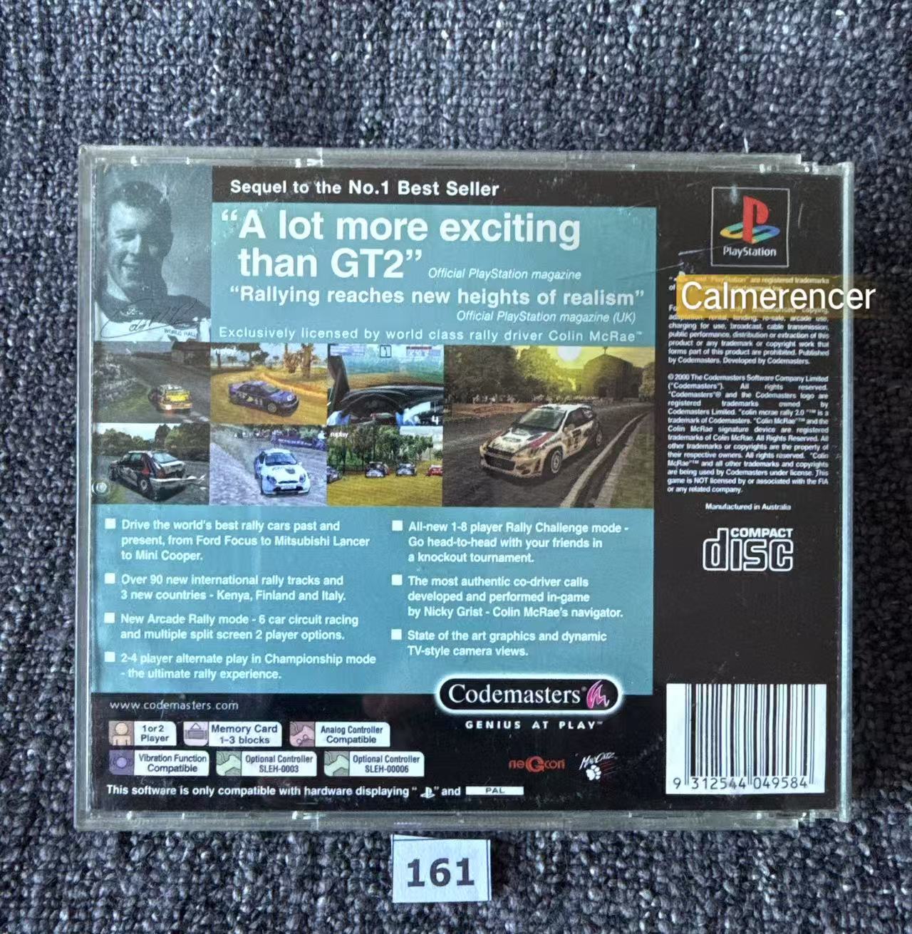 Colin McRae Rally 2.0 - Sony Playstation One (PS1) Game