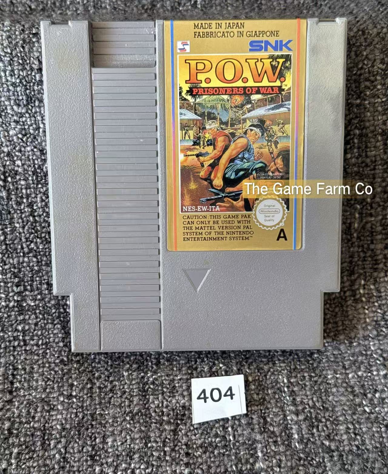 P.O.W. Prisoners of War NES Physical Game Loose PAL Tested Used