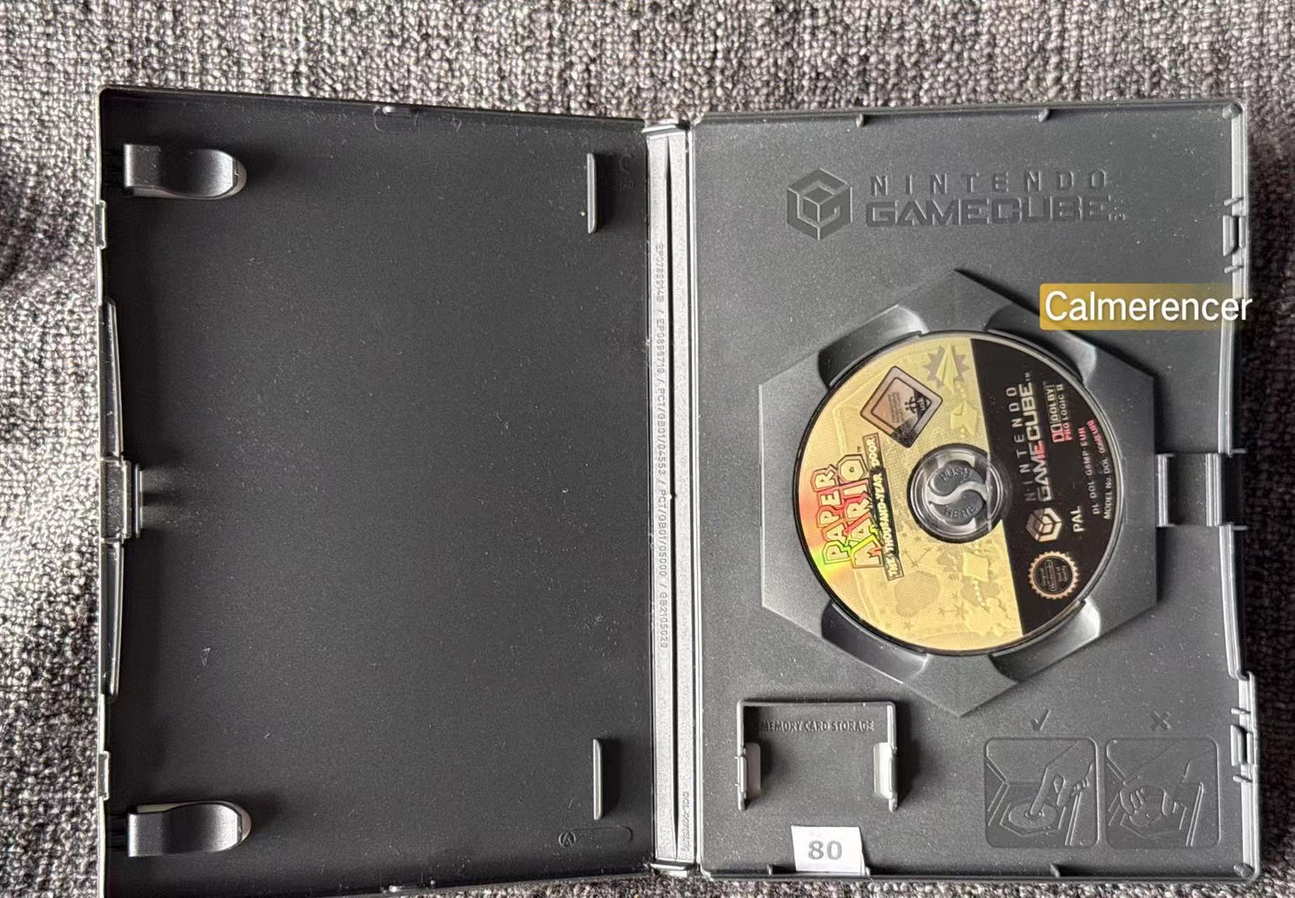 Paper Mario Game - No manual  - Nintendo Gamecube - Pal Version