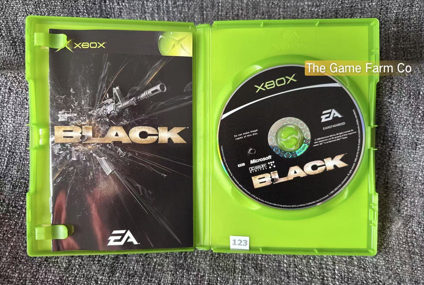 Black Game In excellent condition -  Microsoft Xbox Original