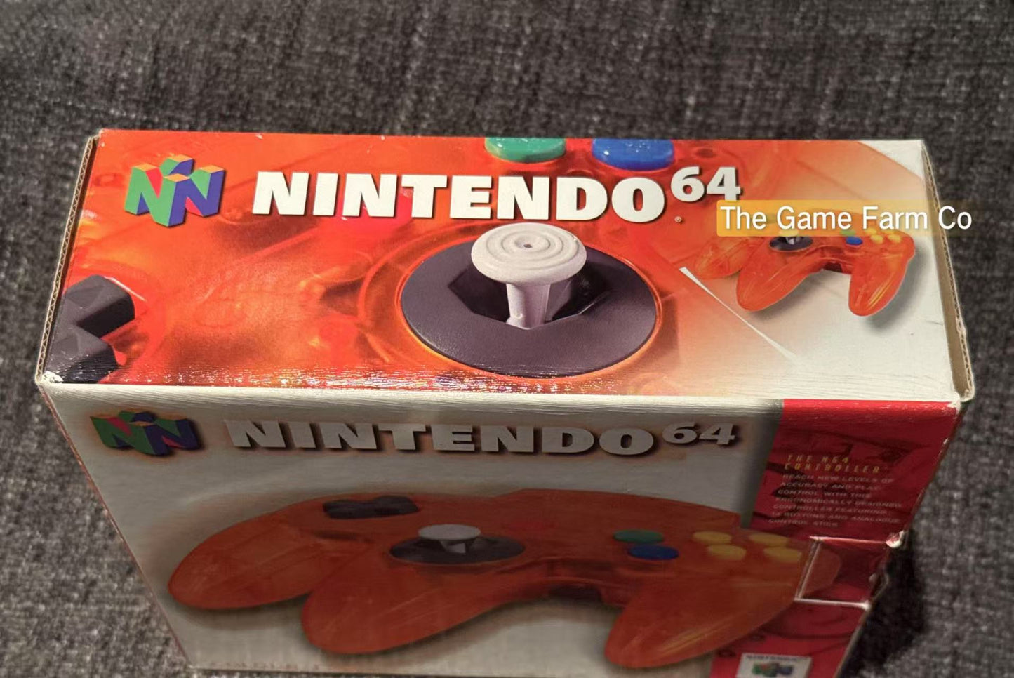 All Genuine boxed Fire Orange N64 controller in excellent condition (Nintendo)