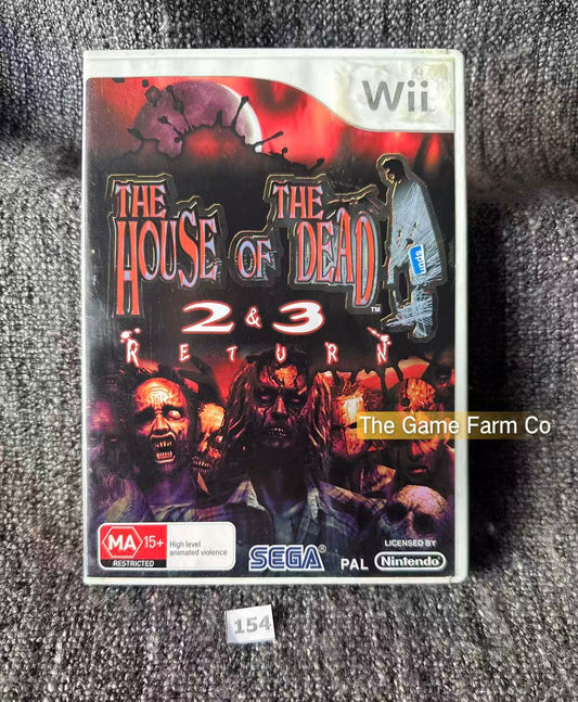House of the Dead 2 & 3 Return (Nintendo Wii, 2008) PAL Arcade Horror CIB