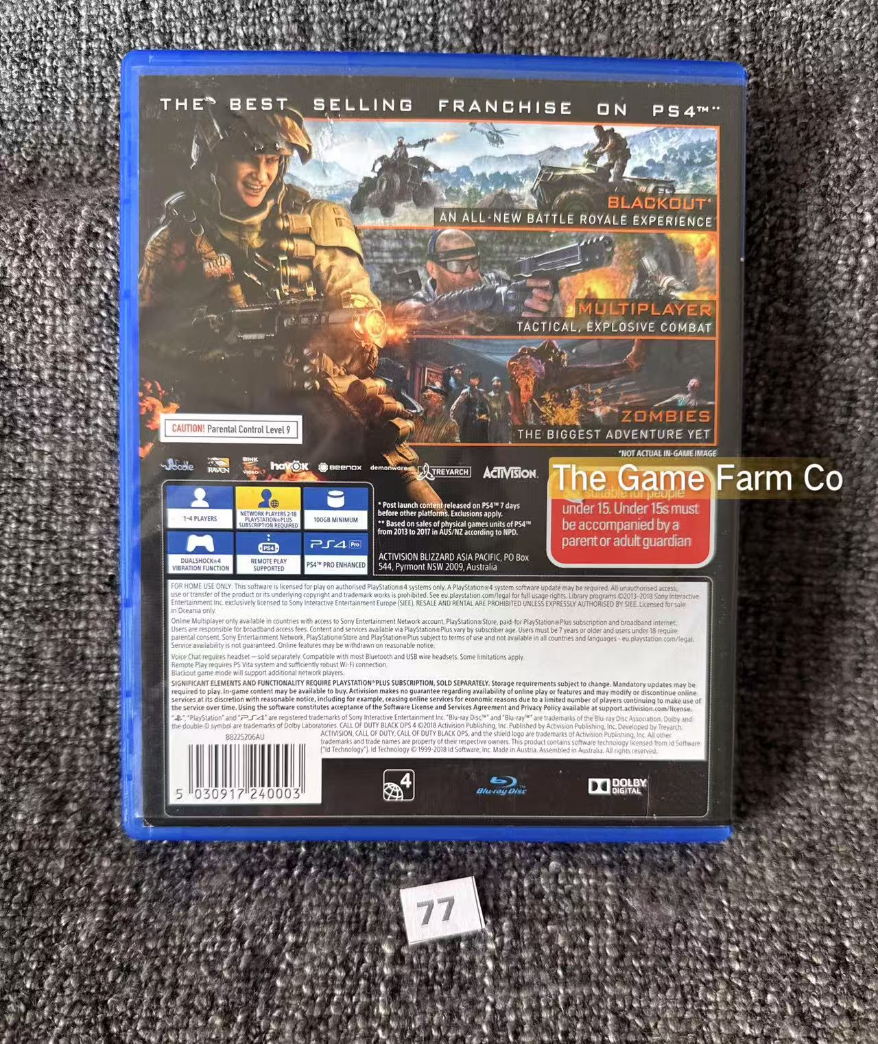 Call Of Duty Black Ops llll 4 - Sony Playstation 4 (PS4) Game