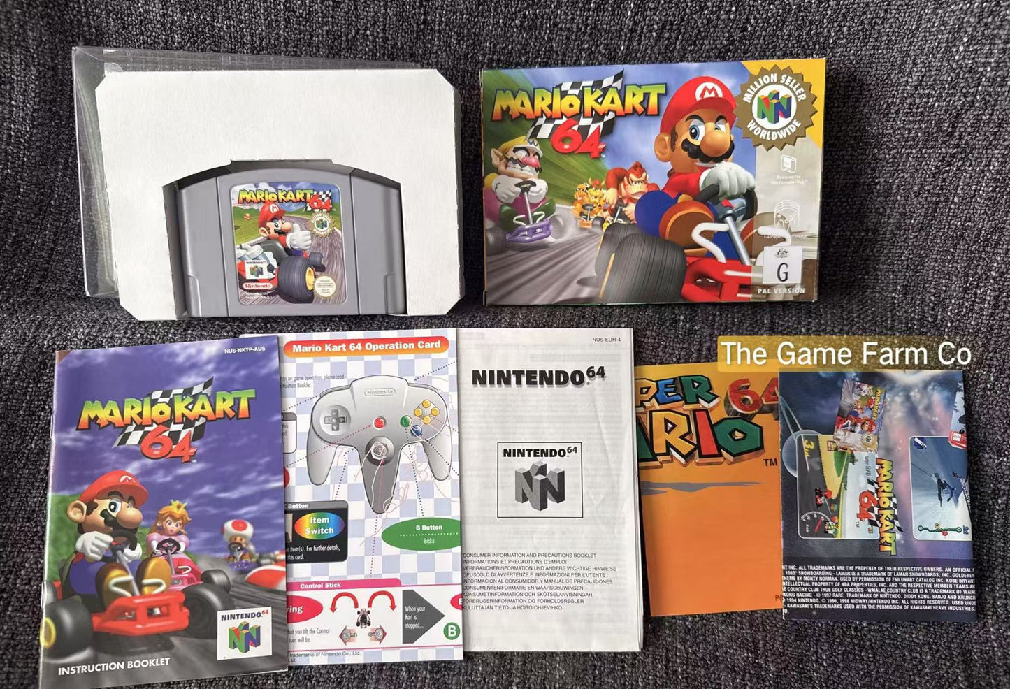 Mario Kart Game Boxed - Nintendo 64 / N64 - Pal Version