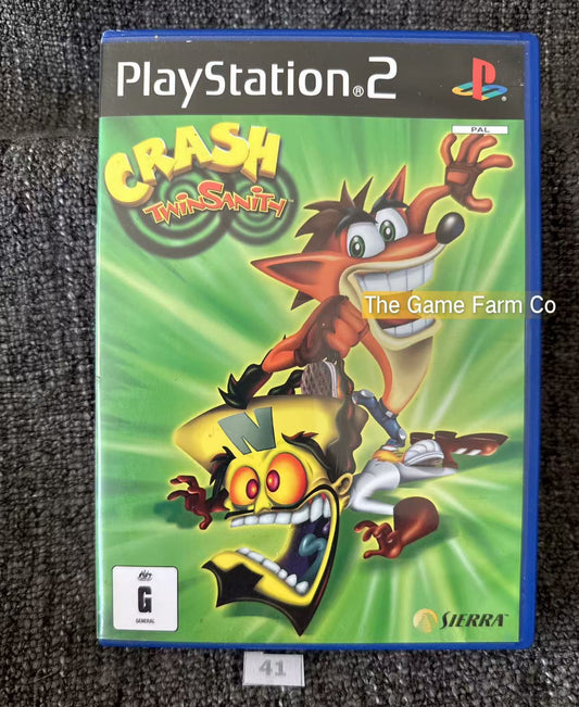 Crash Twin Insanity Game- Sony PlayStation 2 (PS2)