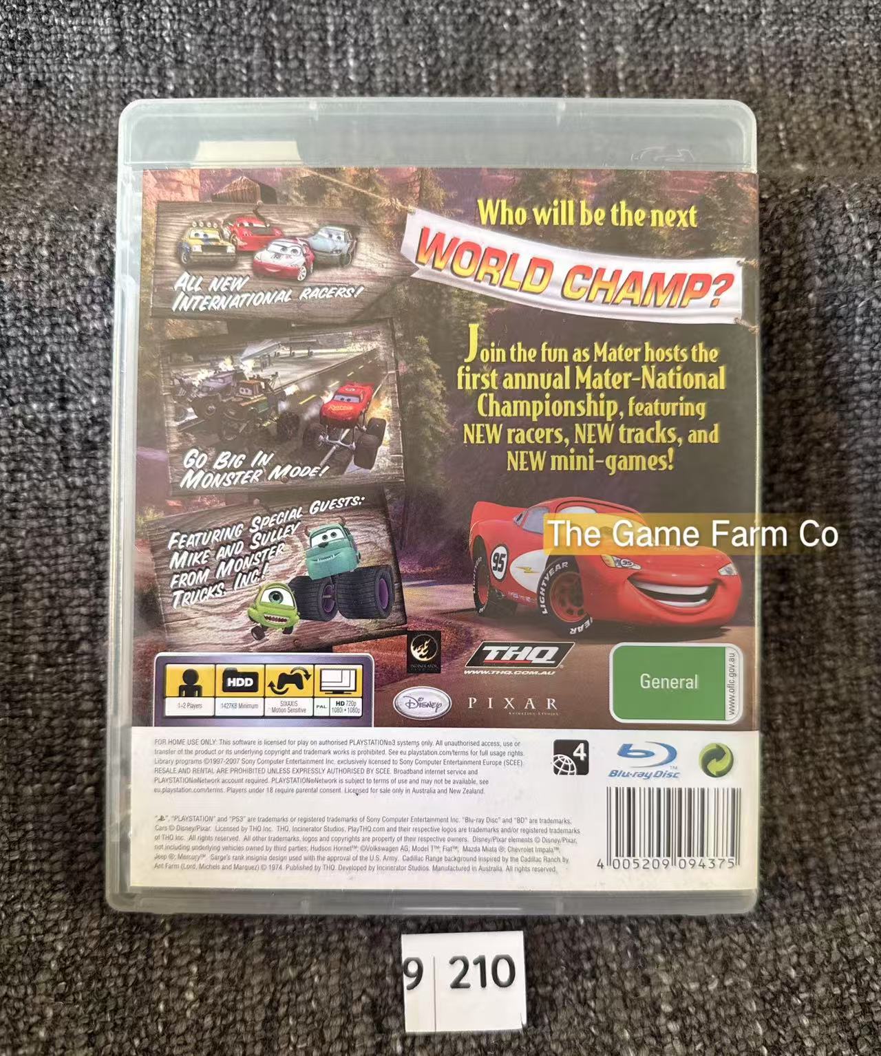 Cars Mater National Championships Game - PS3 - Sony Playstation 3