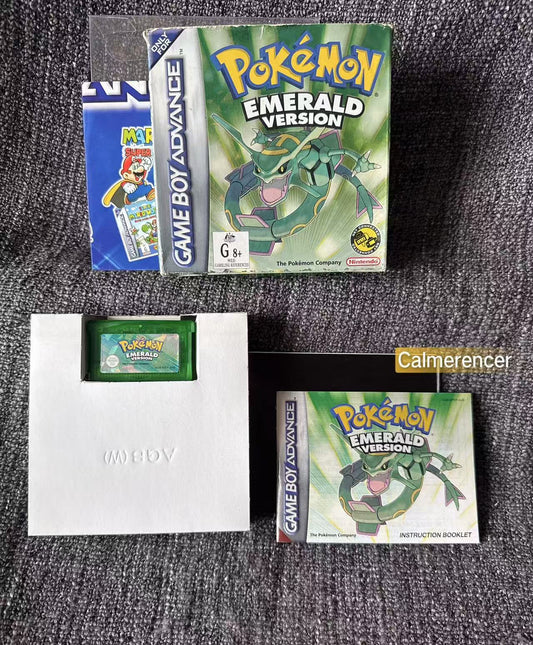 Pokemon Emerald Version Boxed Game -Nintendo Gameboy Advance GBA - Pal Version