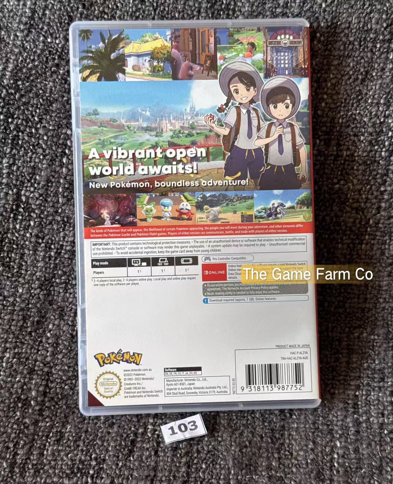 Pokemon Violet Switch Game - Nintendo Switch