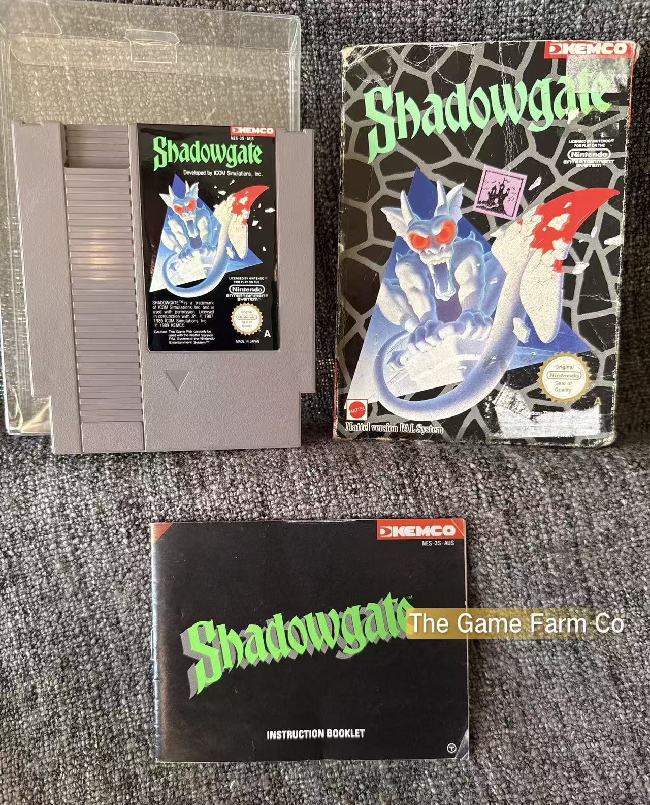 Shadow Gate Boxed Game - Nes - Nintendo / Entertainment System - Pal Version