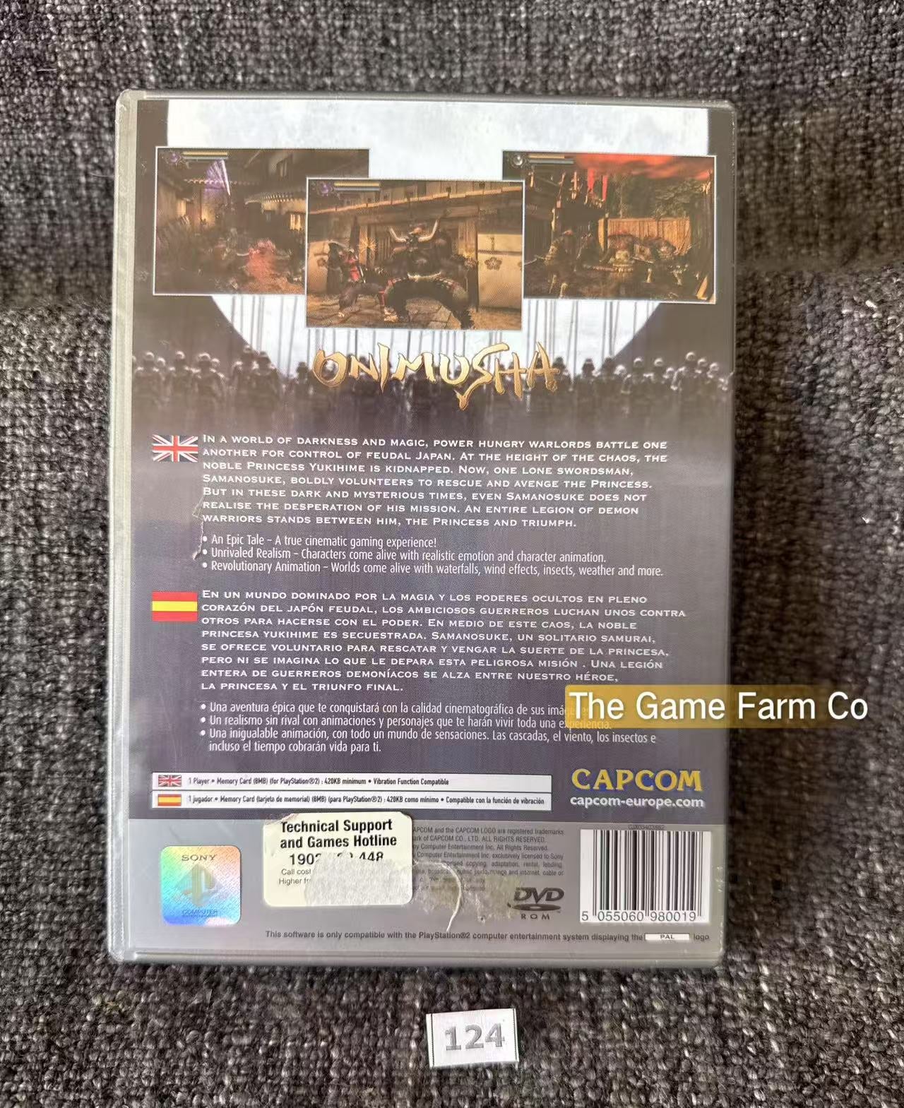 Onimusha Game- Sony PlayStation 2 (PS2)