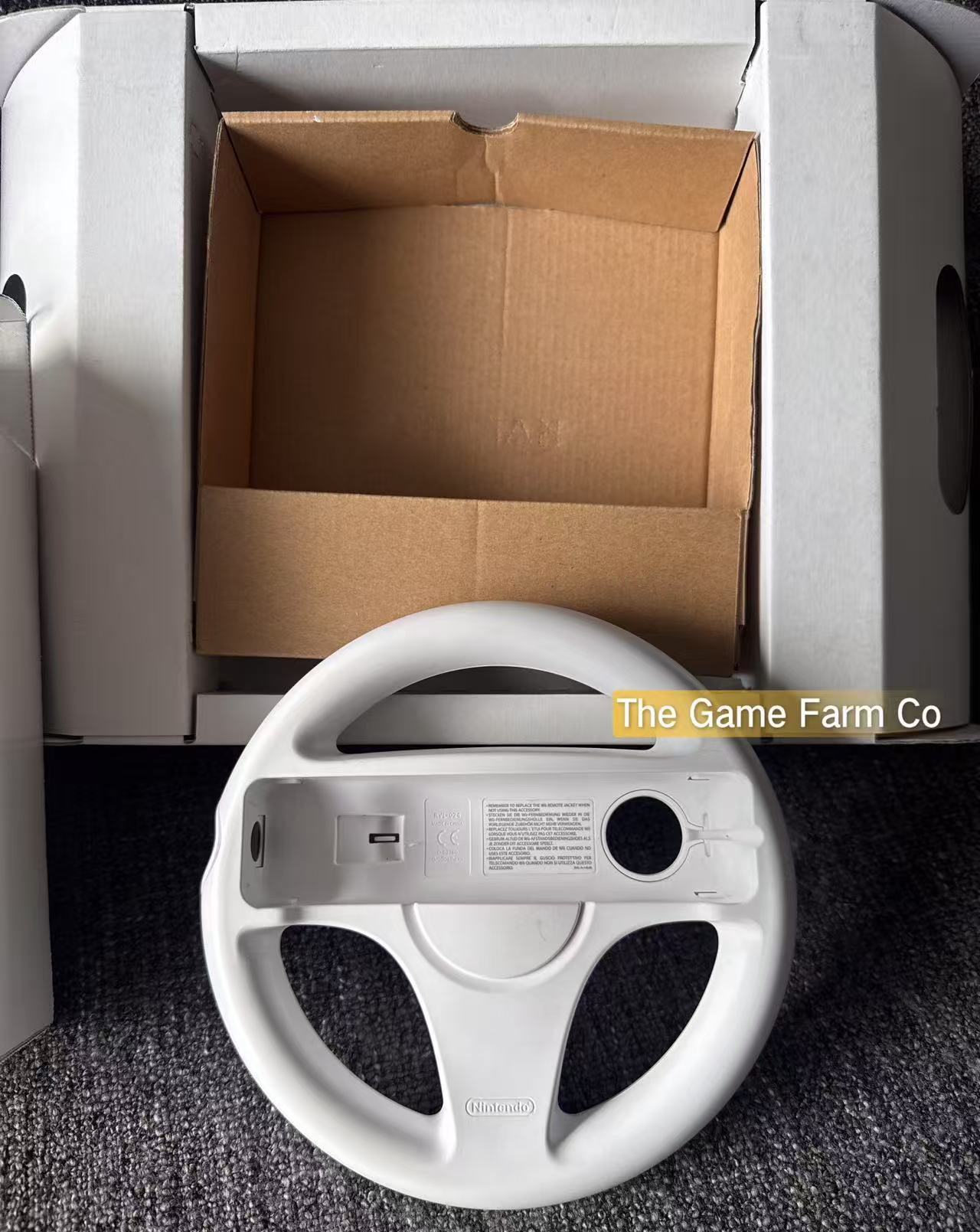 White Nintendo Wii Mario Kart Bundle Edition - Pal Australian