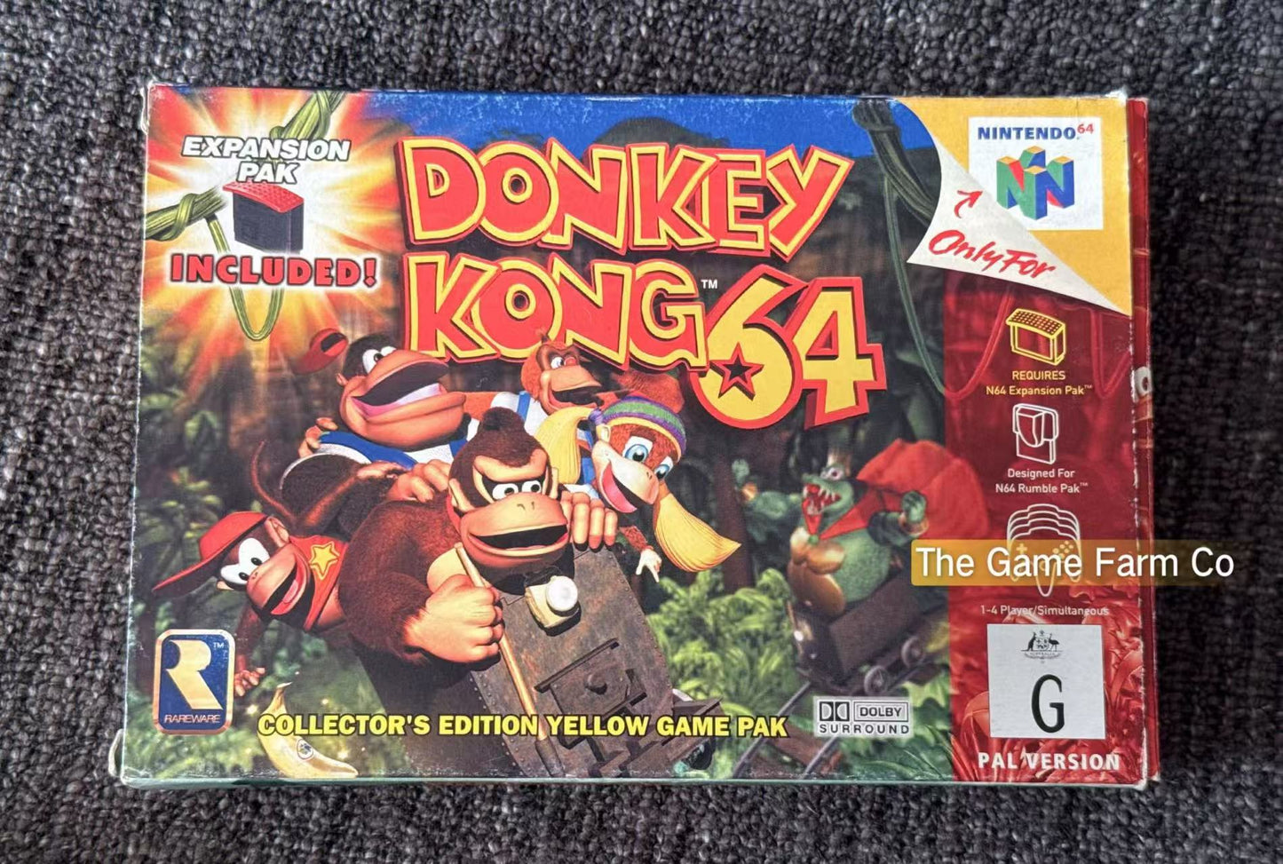 Donkey Kong 64 Game Boxed - Nintendo 64 / N64 - Pal Version
