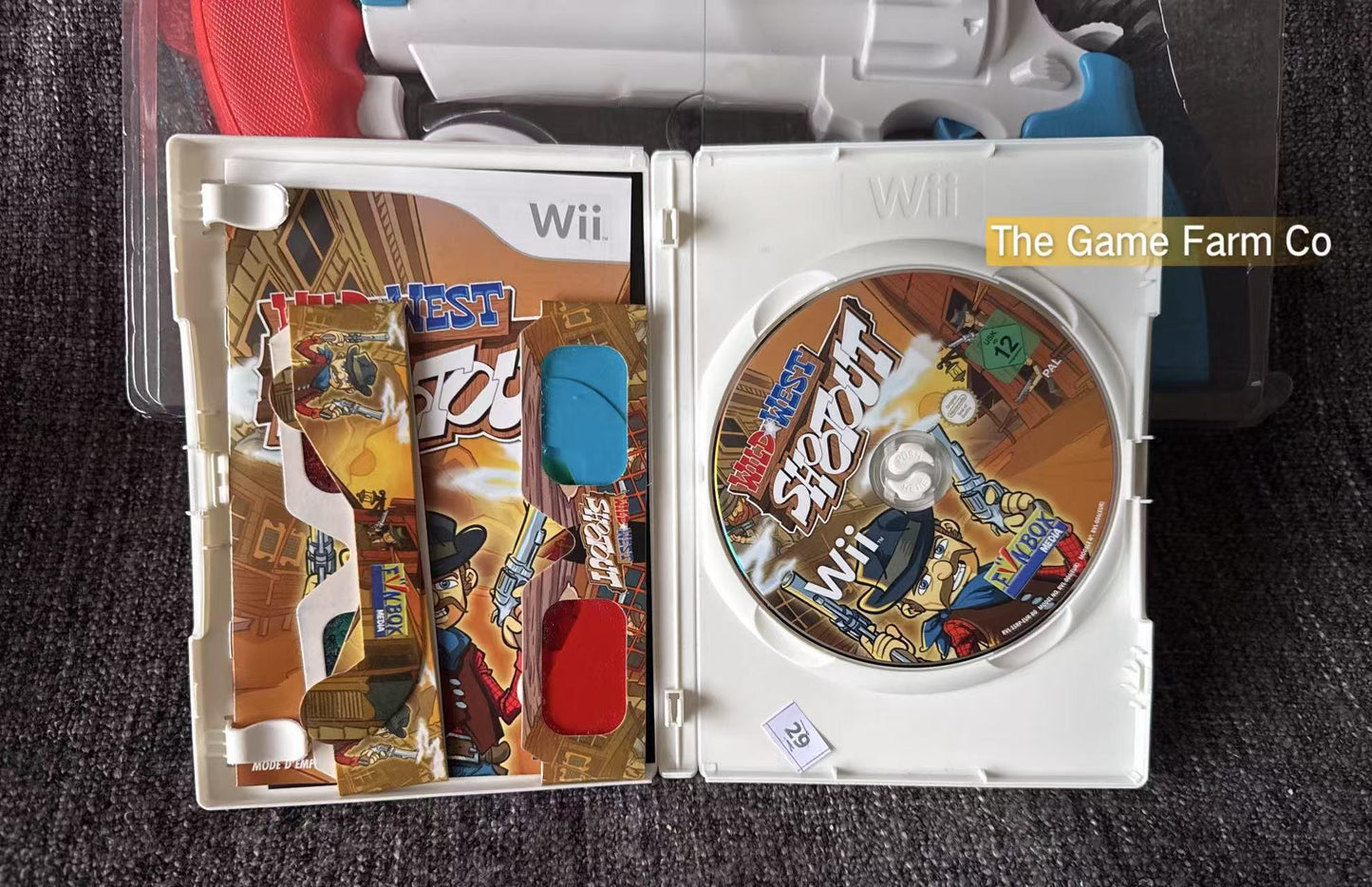 Wild West Shootout Nintendo Wii PAL With 2 Guns 2 3D Glasses & Game Boxed Manual -  Nintendo Wii game