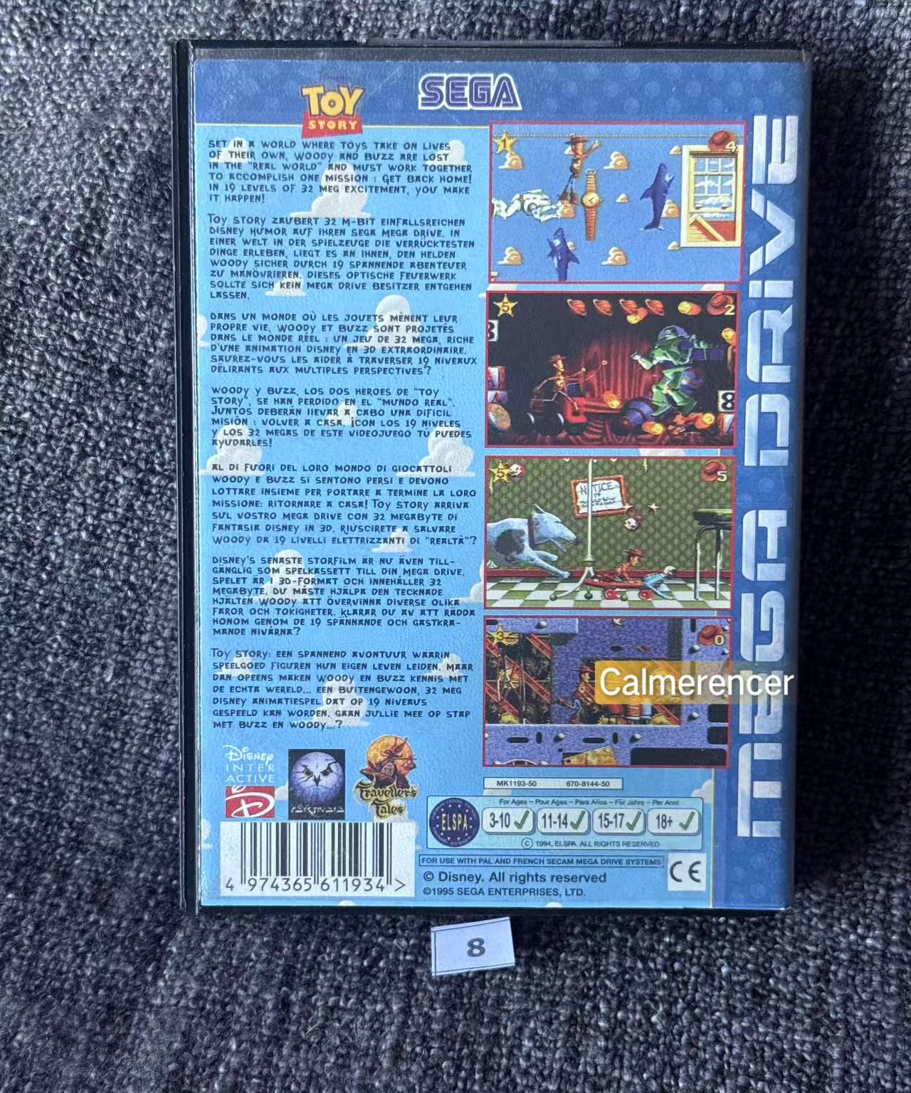 Toy Story - Game - Sega Mega Drive