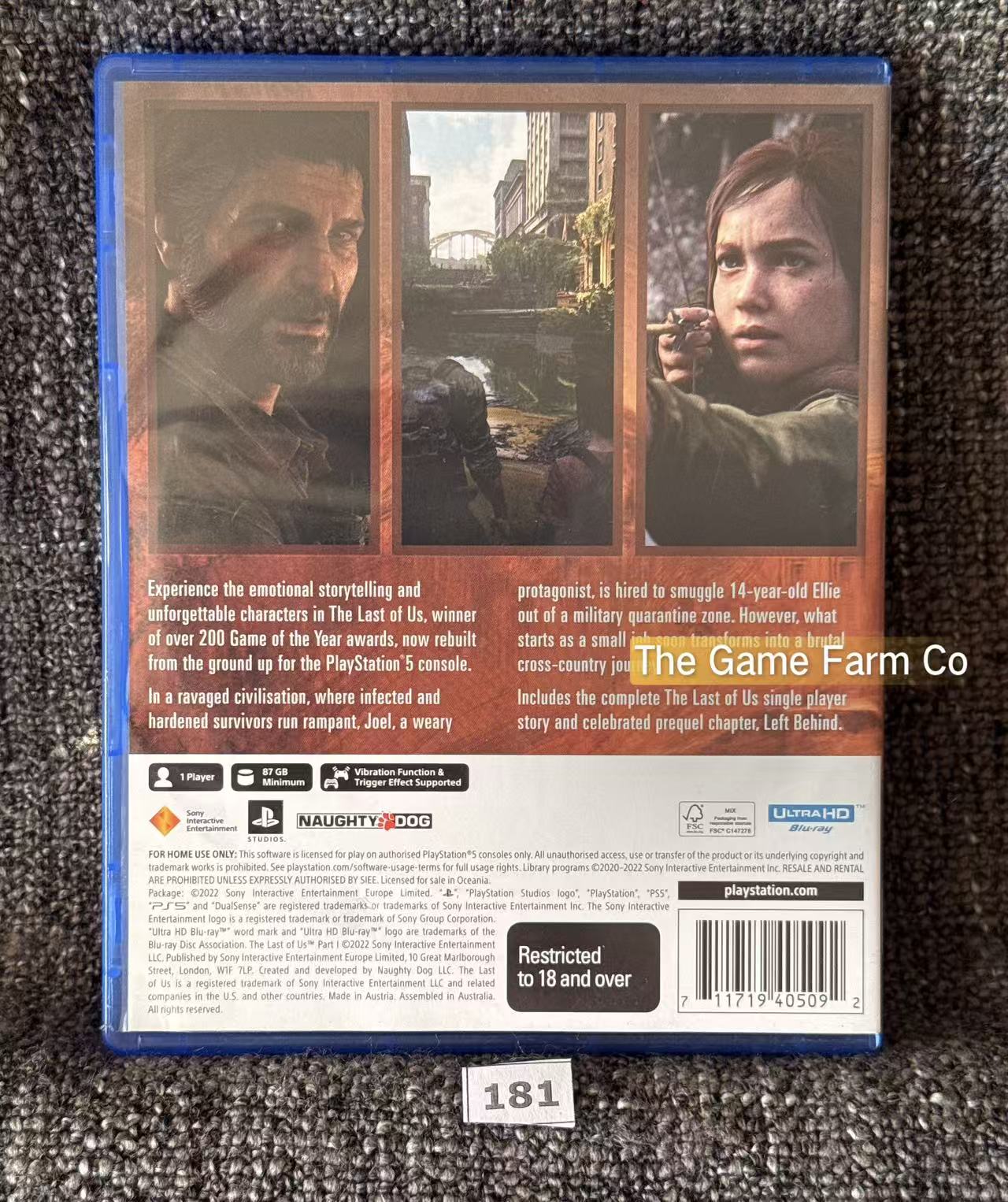 The Last of Us Part I Sony PlayStation 5 Complete PAL Tested Used