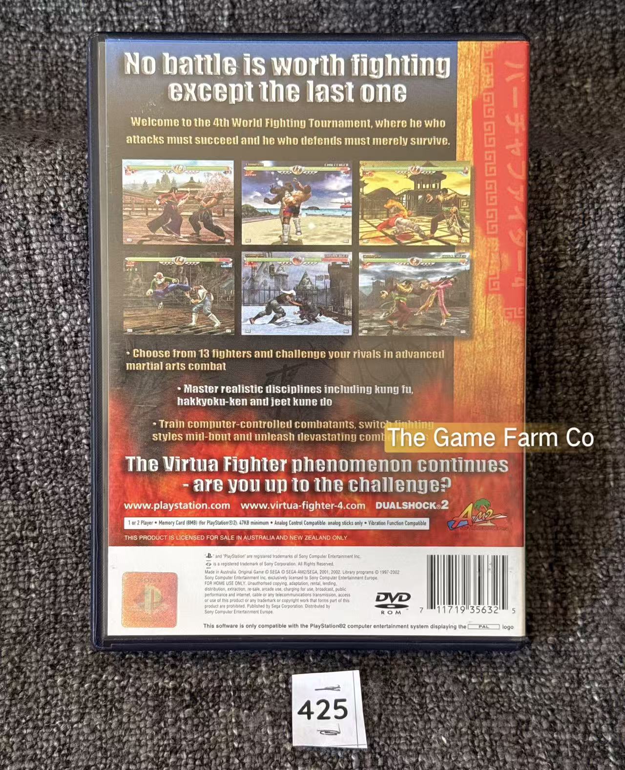 Virtua Fighter 4 PS2 Physical Game CIB PAL Tested Used Mint Condition