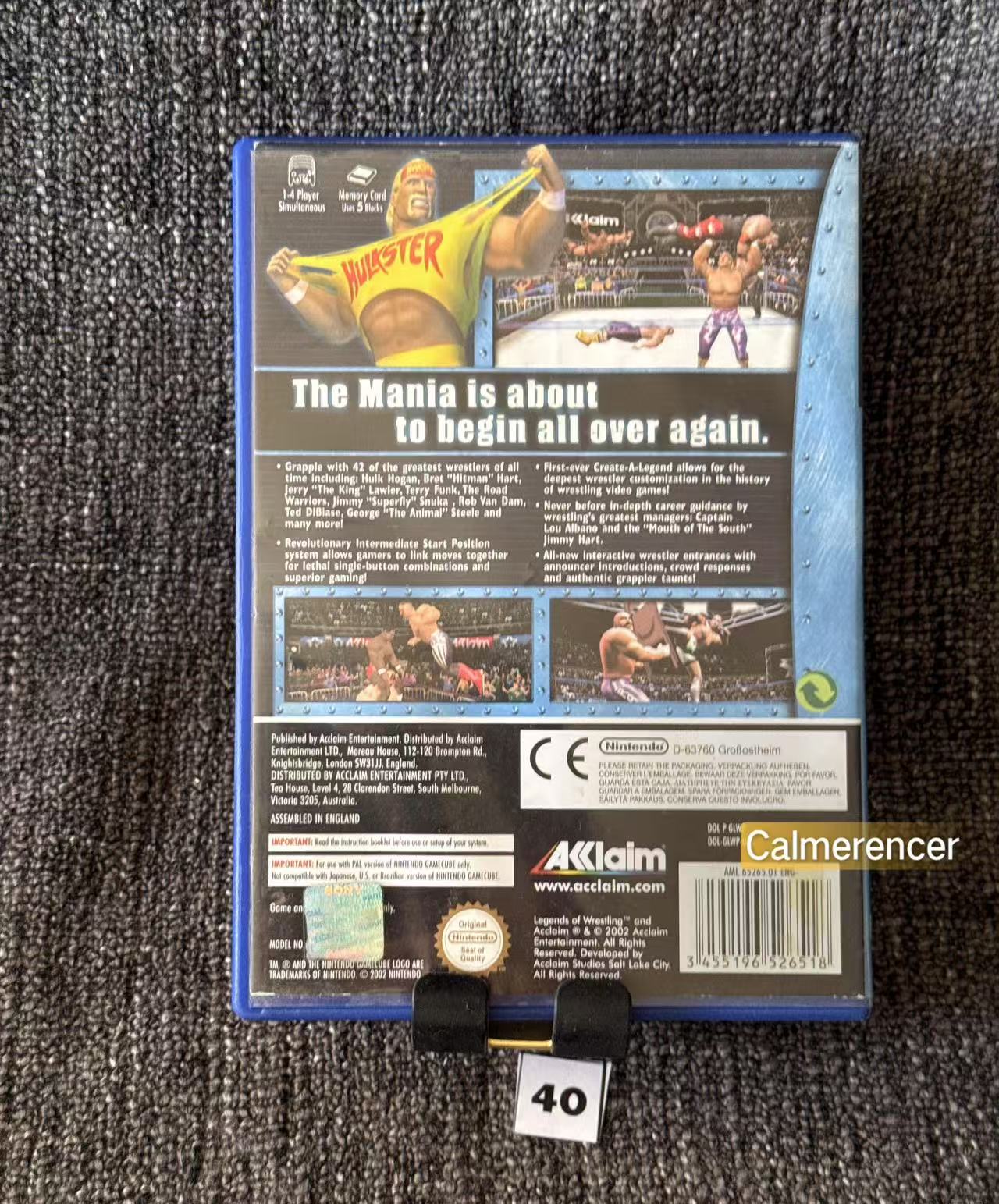 Legends Of Wrestling Game - Nintendo Gamecube - Pal Version