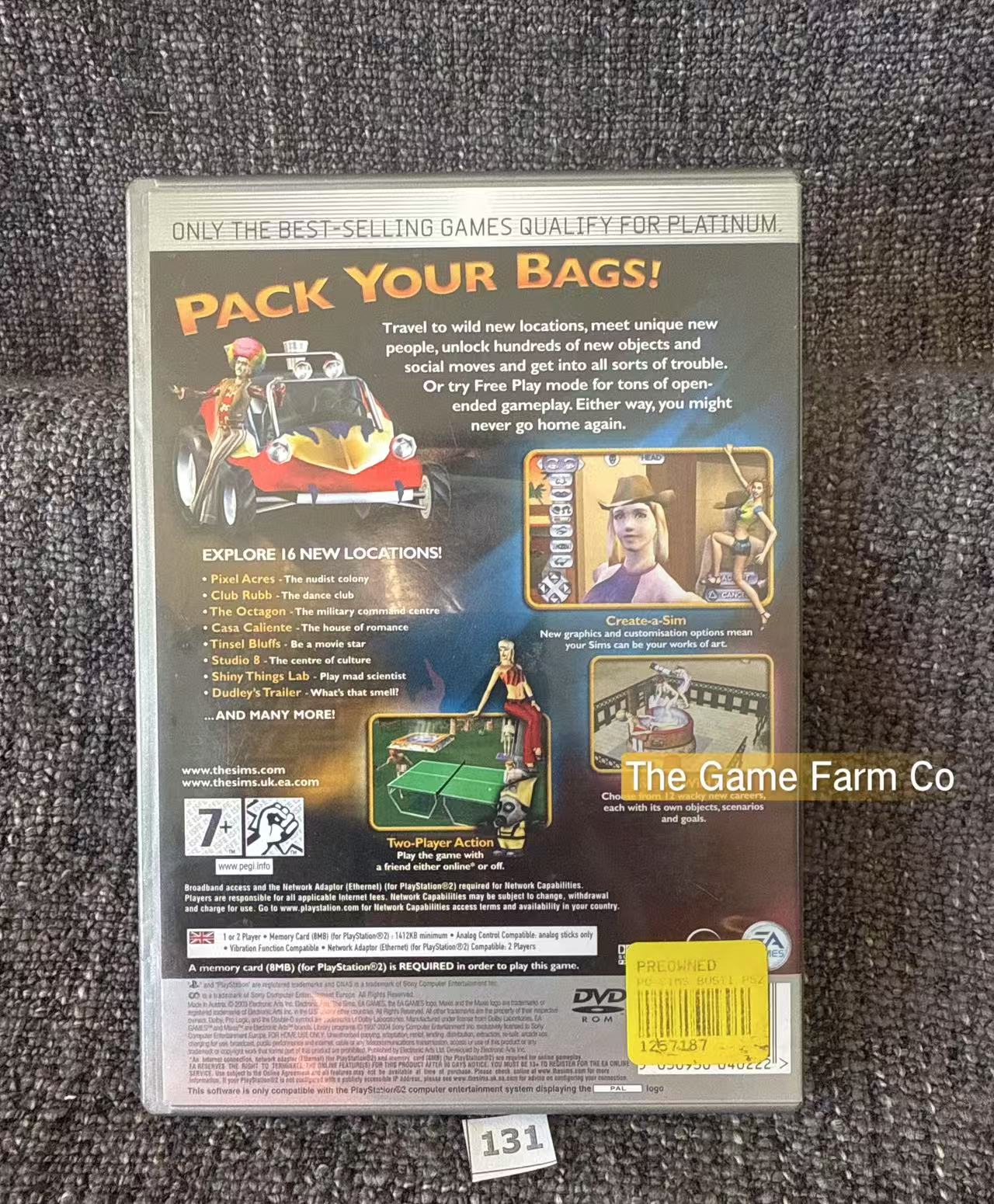 The Sims Bustin Out Game- Sony PlayStation 2 (PS2)