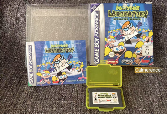 Dexter's Laboratory Deesatar Strikes Boxed Game -Nintendo Gameboy Advance GBA - Pal Version