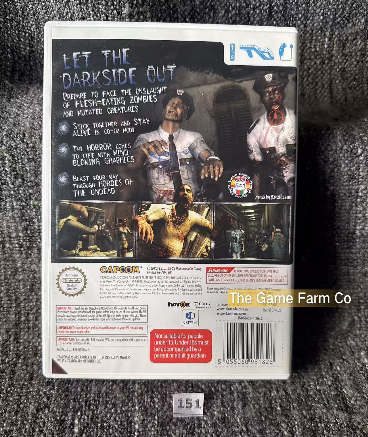 Resident Evil The Darkside Chronicles (Nintendo Wii) CIB Complete PAL