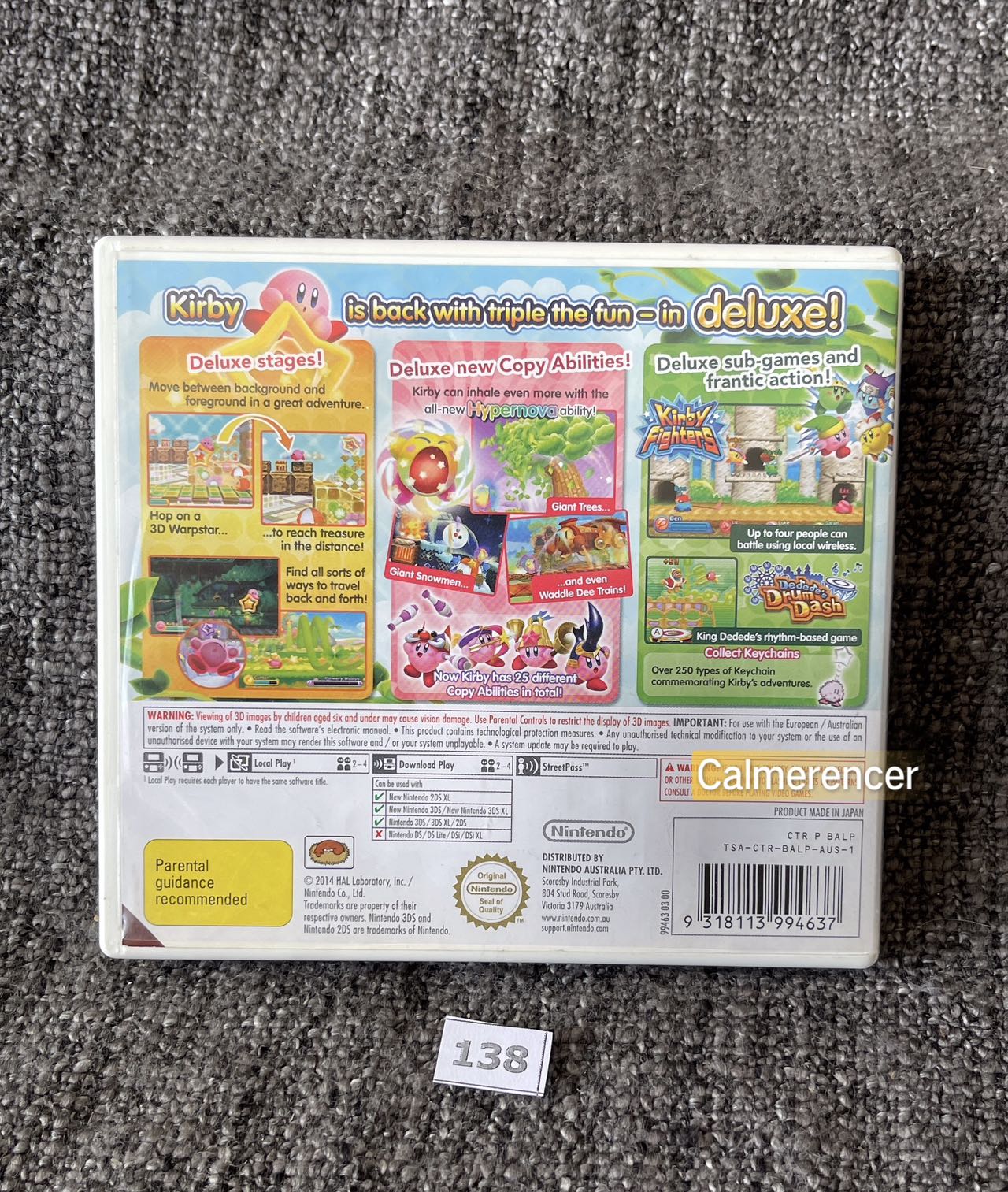 Kirby Triple Deluxe Game Nintendo 3DS