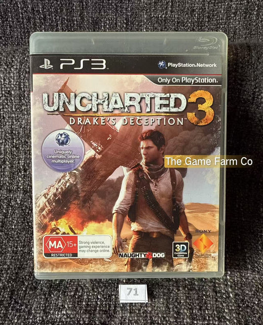 Uncharted 3 Drake's Deception Game - PS3 - Sony Playstation 3