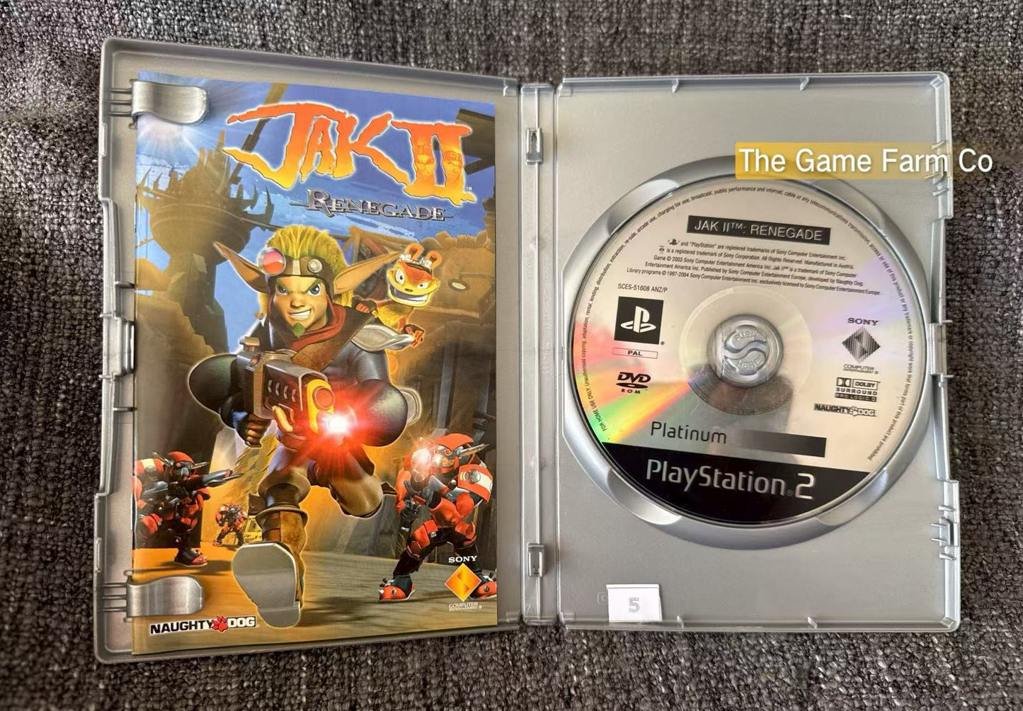 Jak 2 Game- Sony PlayStation 2 (PS2)