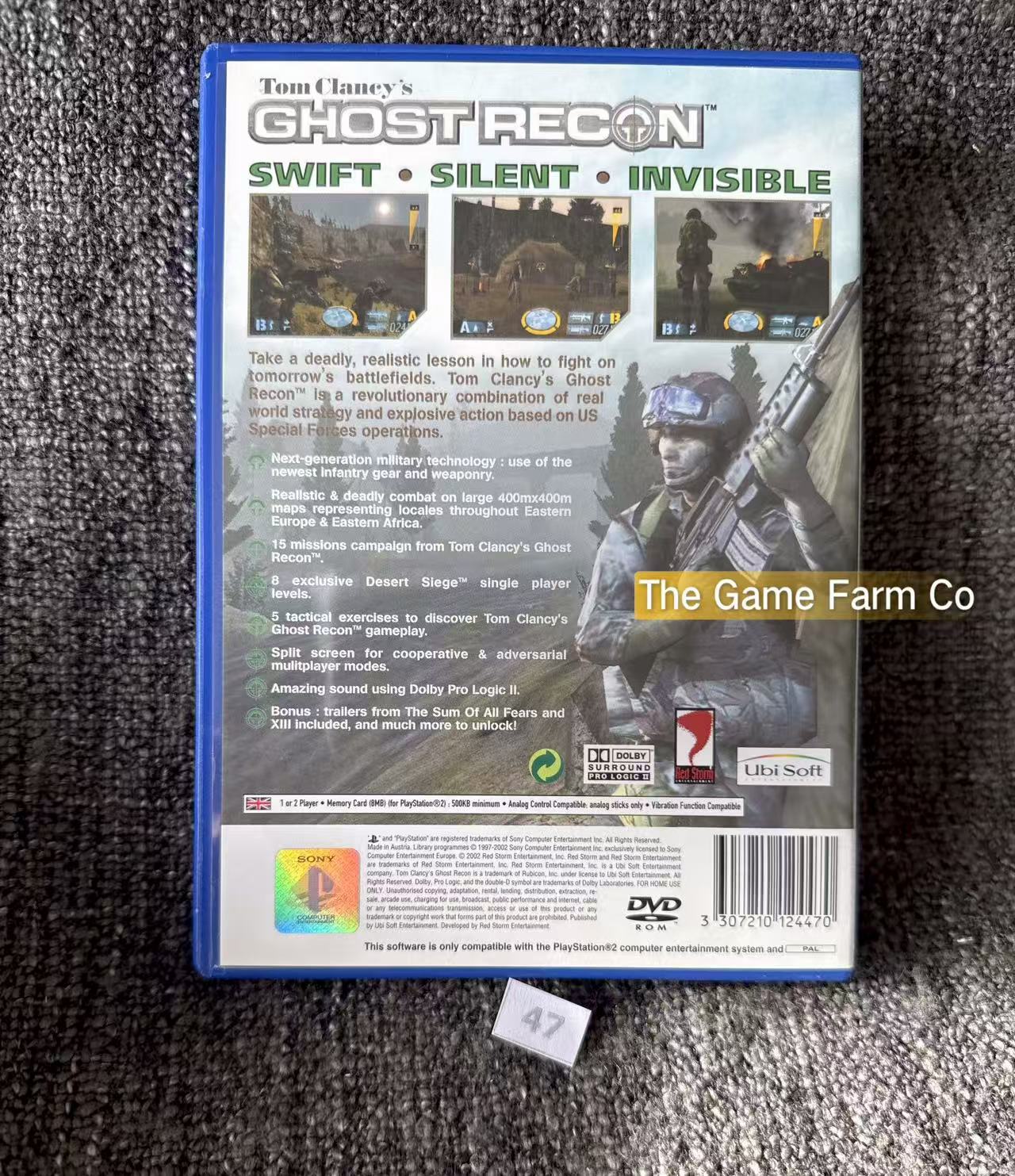 Tom Clancy's Ghost Recon Game- Sony PlayStation 2 (PS2)