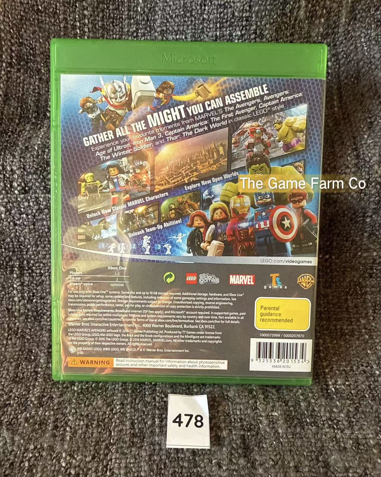 LEGO Marvel's Avengers Xbox One Physical Game CIB PAL Tested Used