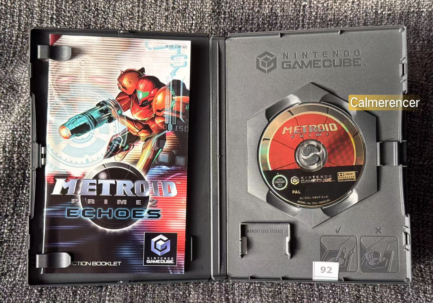 Metroid Prime Game - Nintendo Gamecube - Pal Version