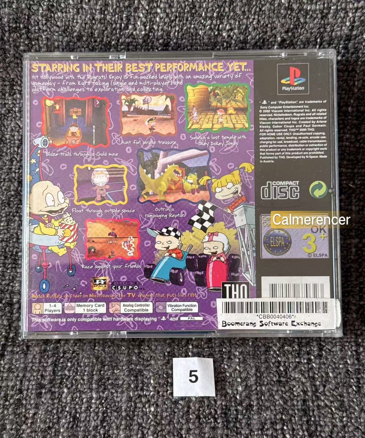 Rugrats Studio Tour - Sony Playstation One (PS1) Game