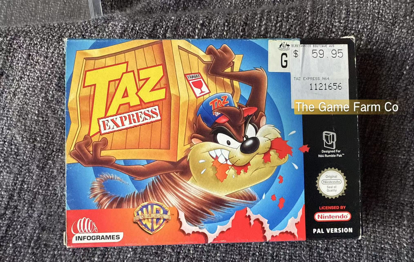Taz Express Game Boxed - Nintendo 64 / N64 - Pal Version