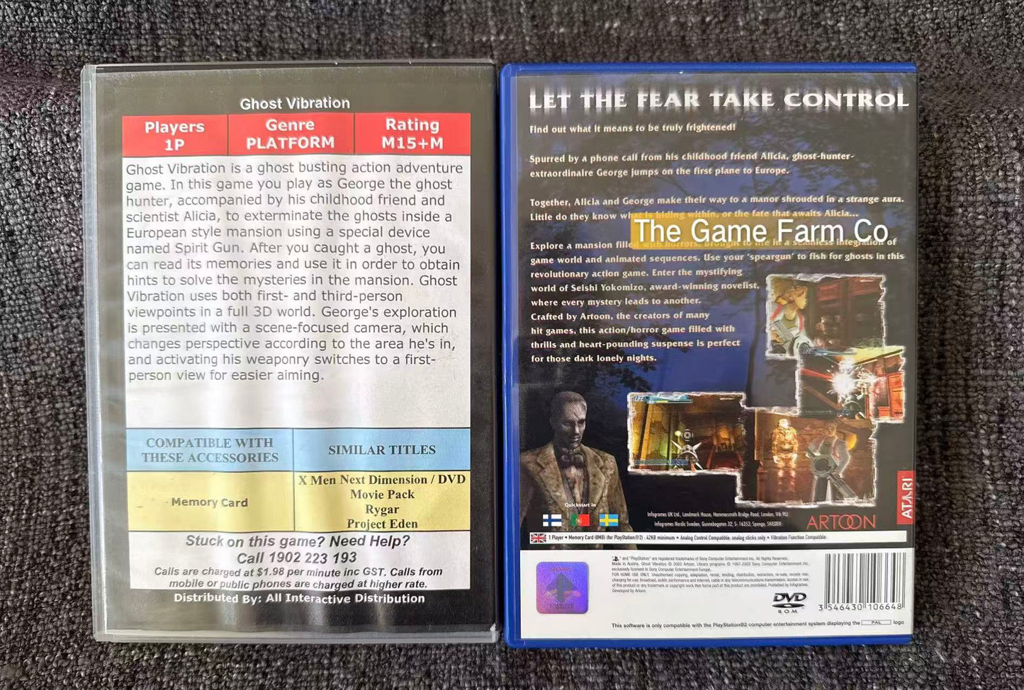 Ghost Vibration PS2 Physical Game CIB PAL Tested Used