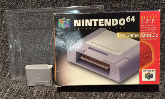 Genuine N64 Memory/Controller Pak Boxed - Pal Version