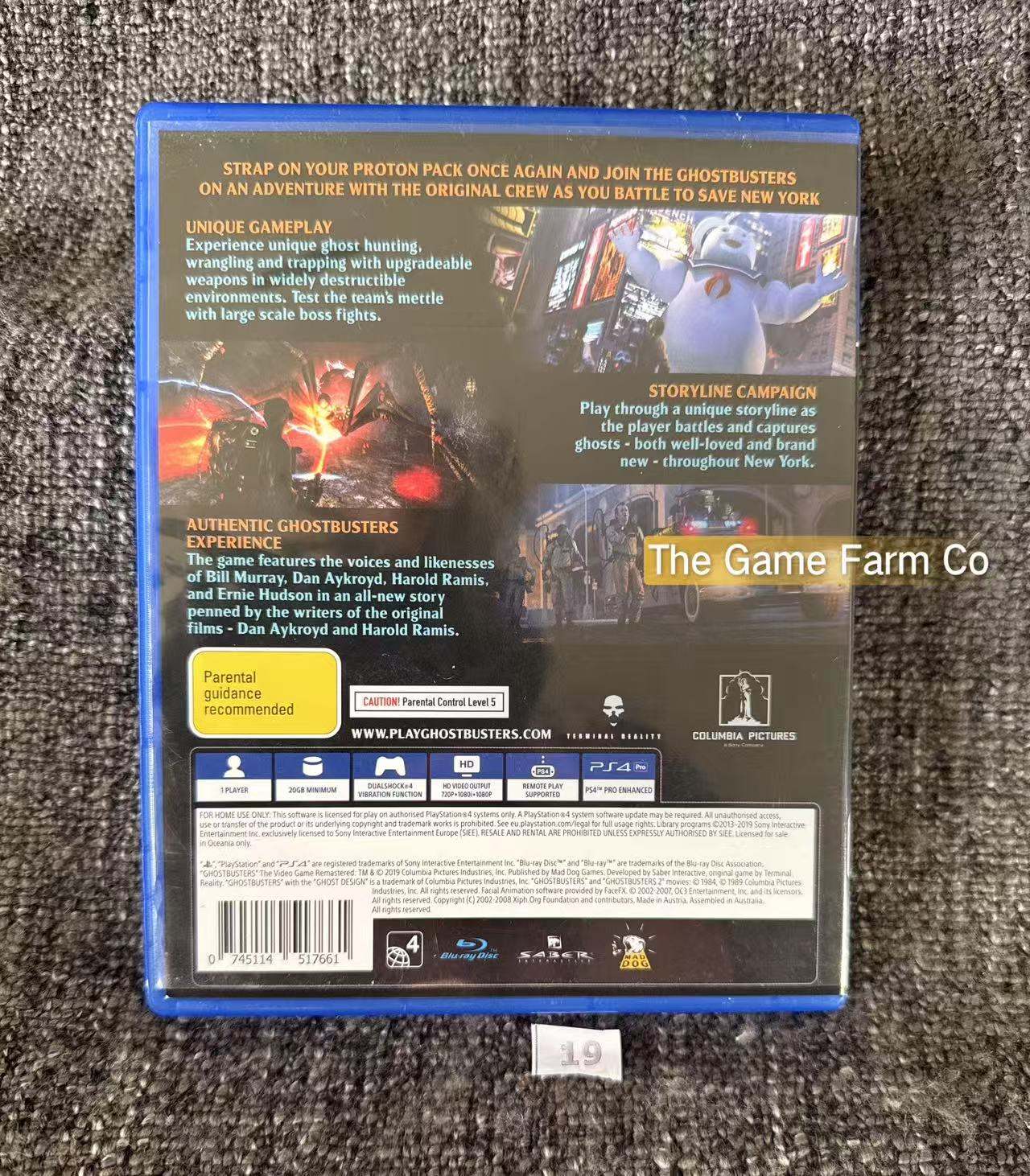 Ghostbusters The Video Game Remastered Game - Sony Playstation 4 PS4 - Pal Version