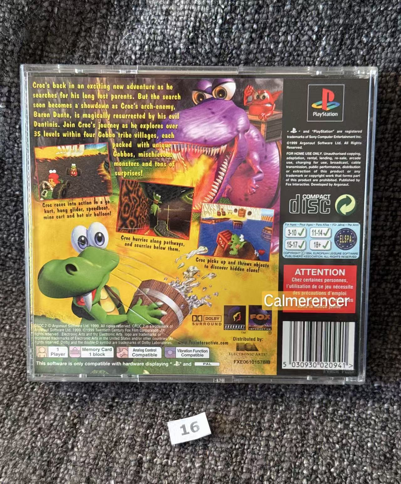 Croc 2 - No manual - Sony Playstation One (PS1) Game