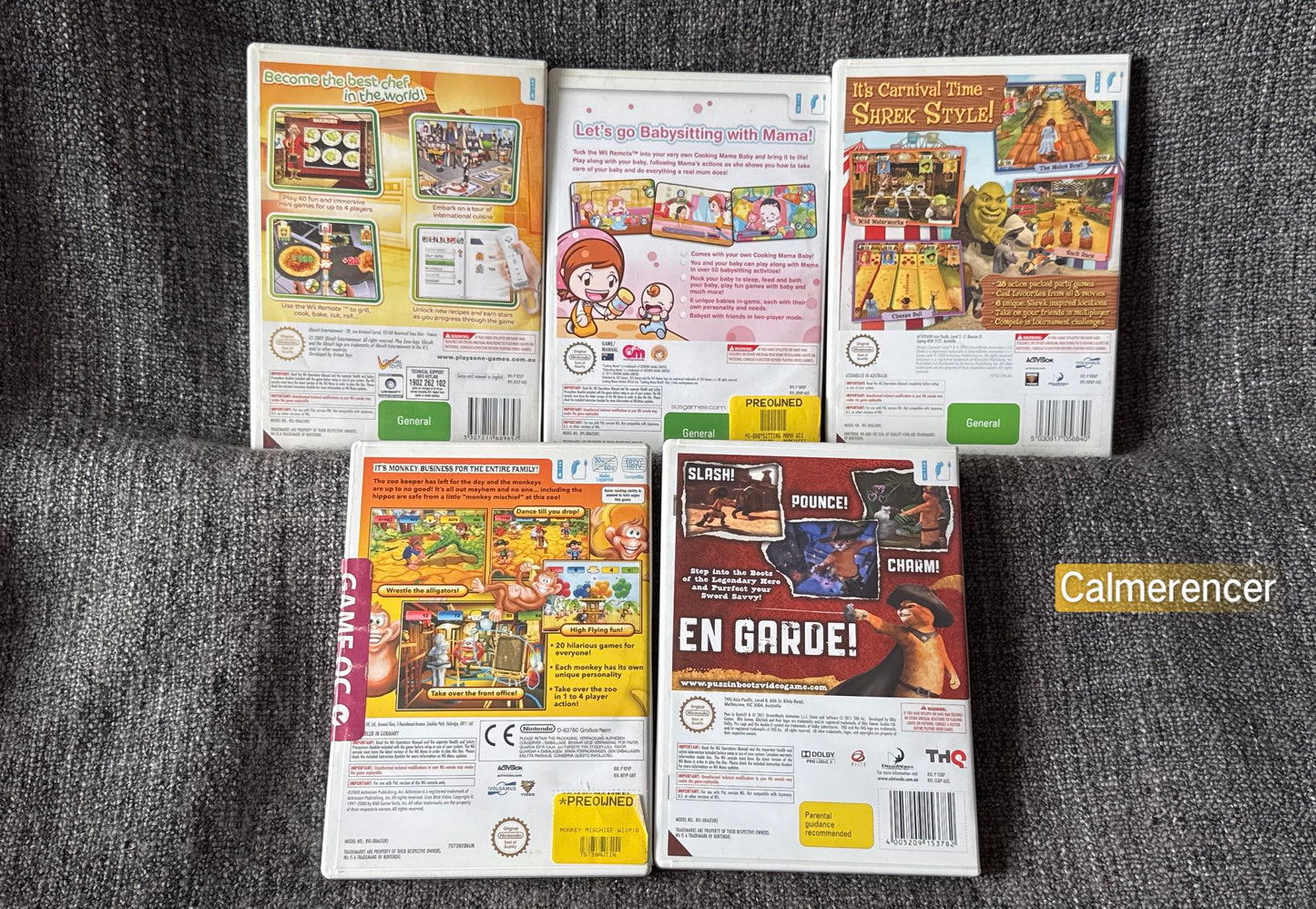 5x Kids Game Bundle -  Nintendo Wii game