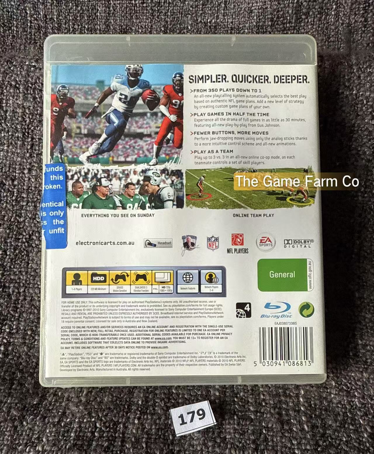 Madden 11 Game - PS3 - Sony Playstation 3