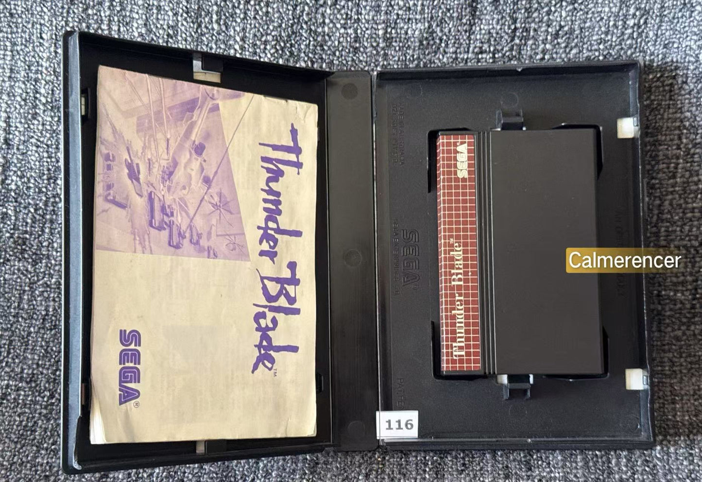 Thunder Blade Game - Sega Master System