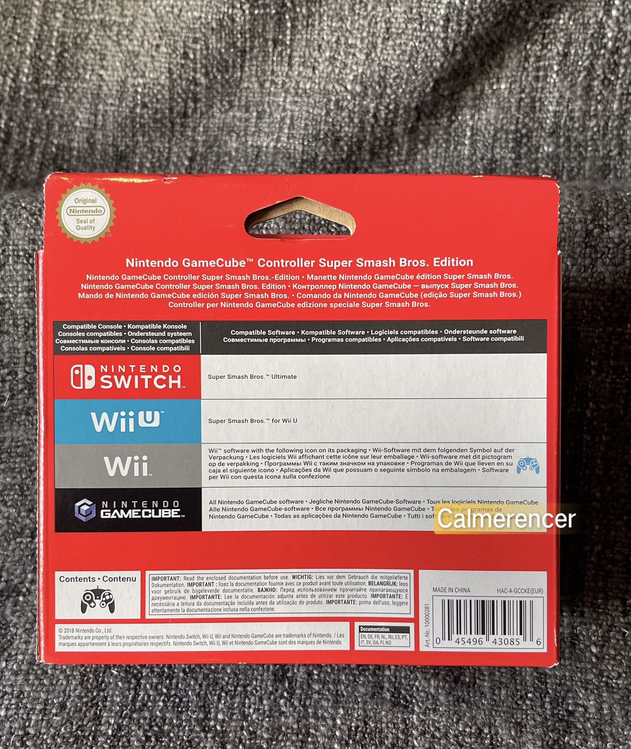 Super Smash Bros. Nintendo GameCube Controller - Genuine wired controller