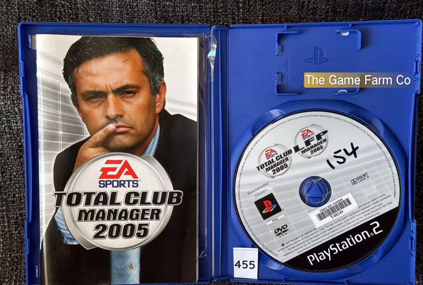 Total Club Manager 2005 PS2 Physical Game CIB PAL Tested Used